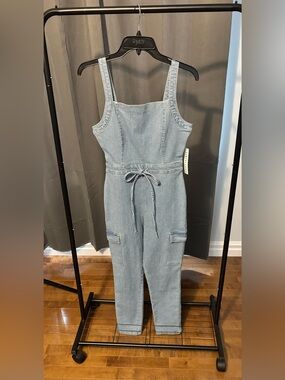 Tinseltown Light Blue Denim Jumpsuit